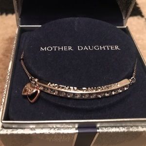 Mother Daughter bracelet, Swarovski crystals